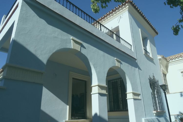 Construcción en curso, rehabilitacion de fachadas